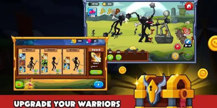 stick warriors menu