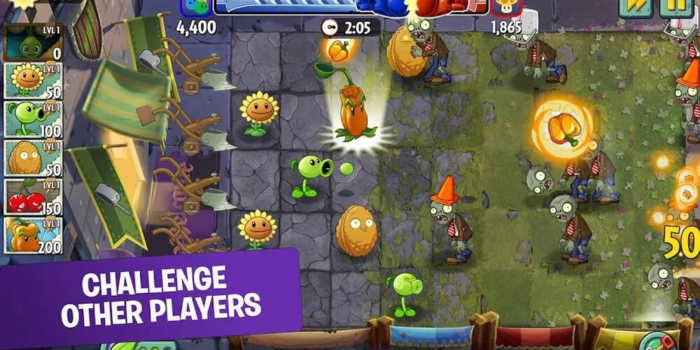 plants vs zombies challange 