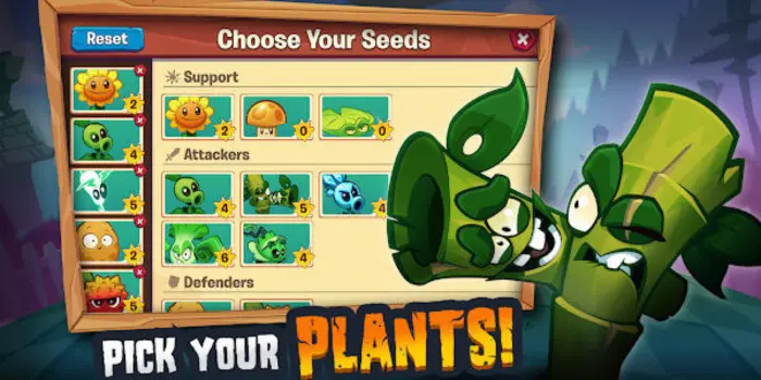 zombies pick plants